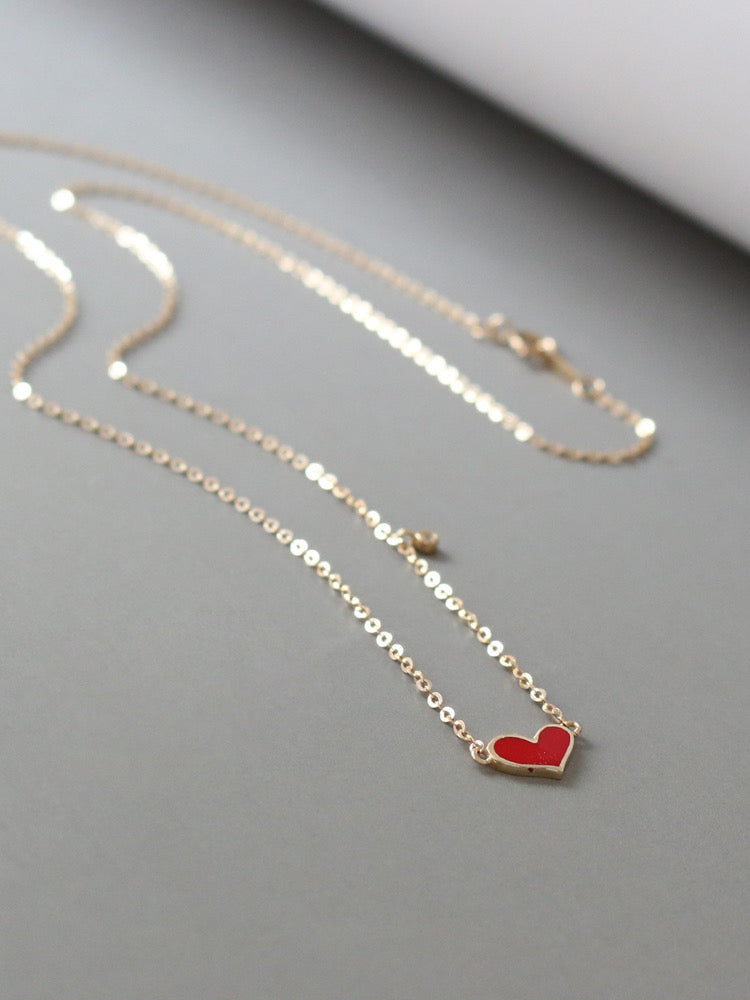 Minnie Heart Necklace