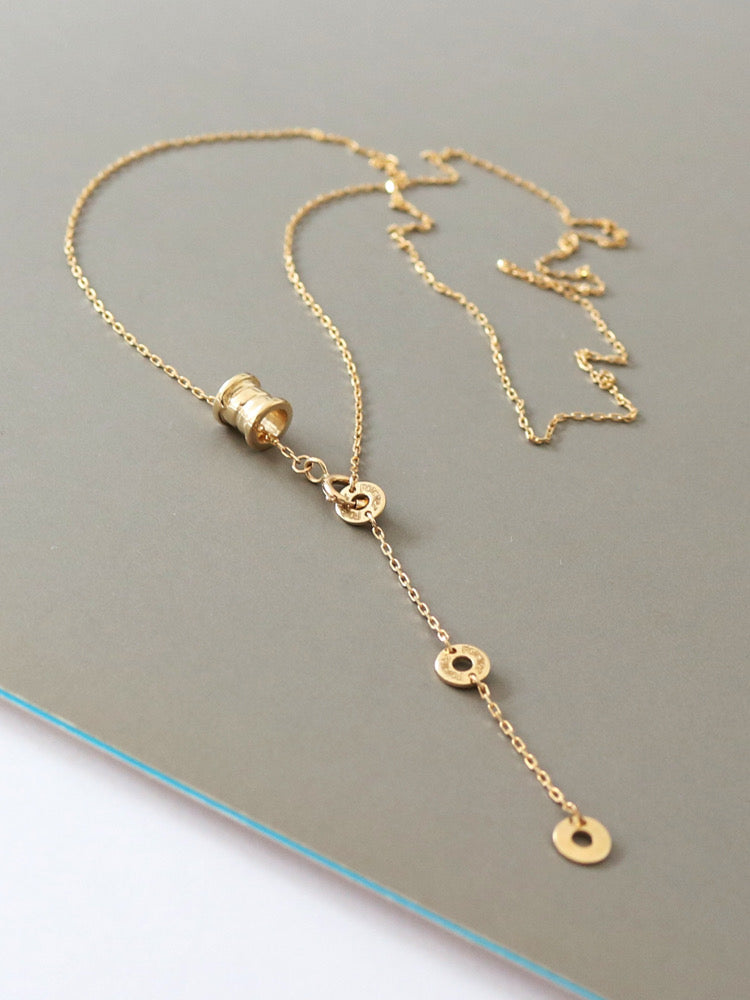 Wheel Of Forever Lariat Necklace