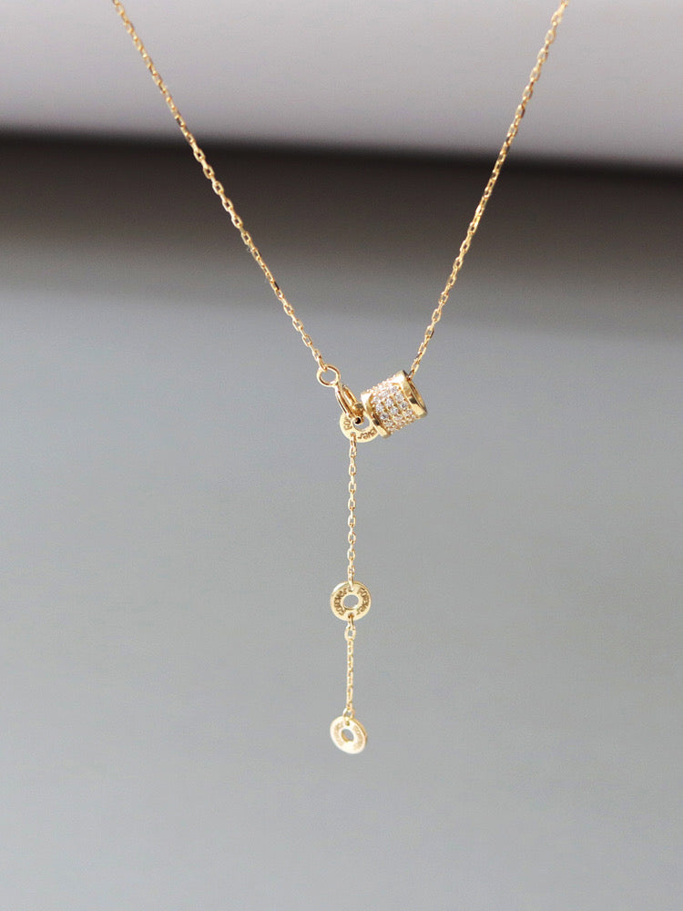 Wheel Of Forever Lariat Necklace