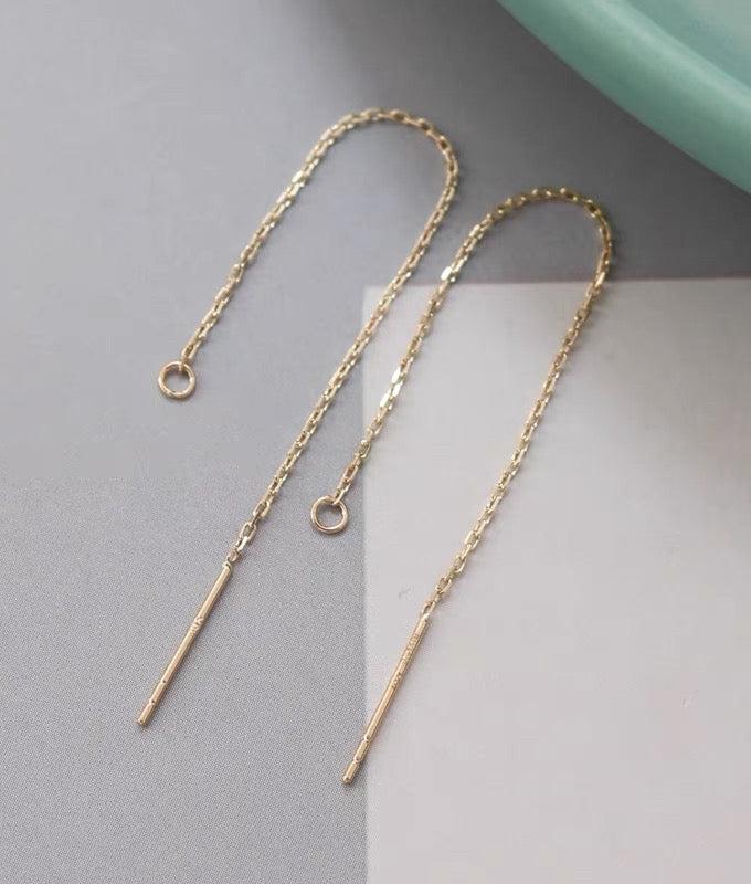 DIY Cable Chain Earrings