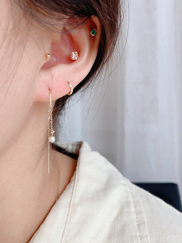 DIY Cable Chain Earrings