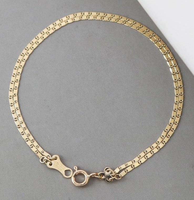 Twin Marine Tag Chain Bracelet