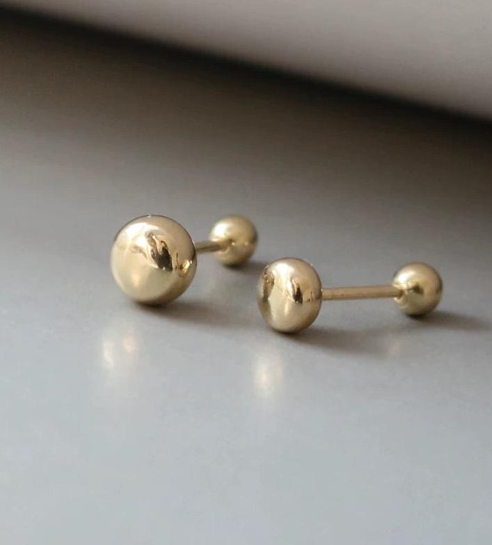 Button Dome Stud Earrings