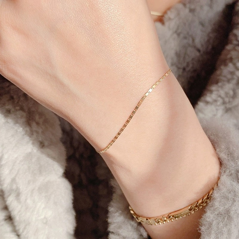 Marine Tag Chain Bracelet/ Anklet