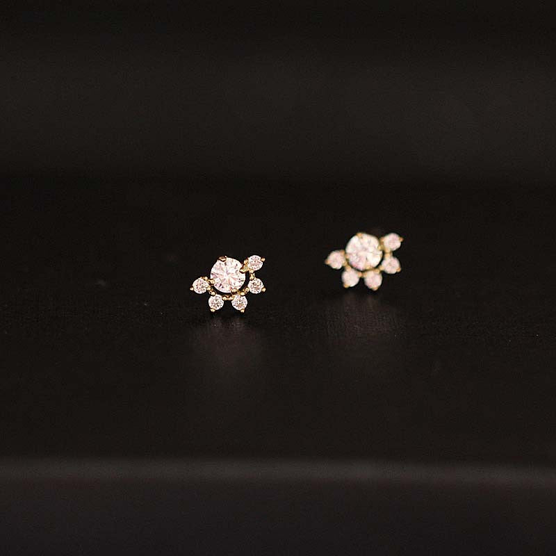 Rising Sun Stud Earrings