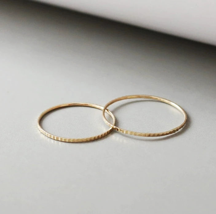 Slim Rigid Stackable Ring