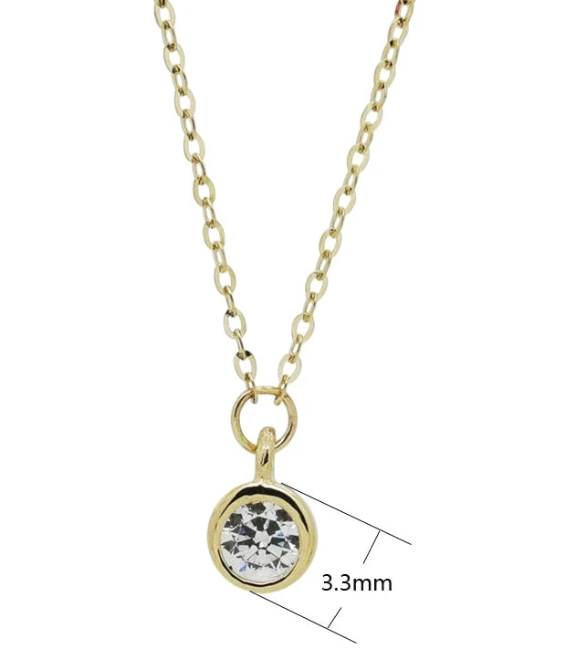 Round Bezel Necklace