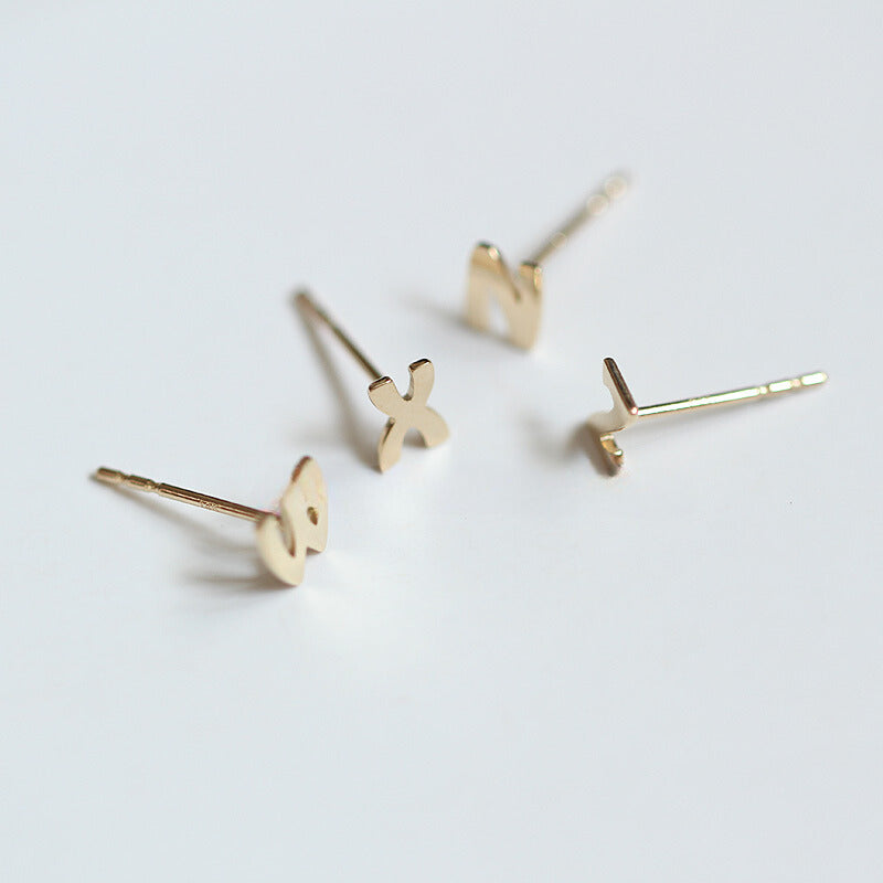 Alphabet Stud Earrings