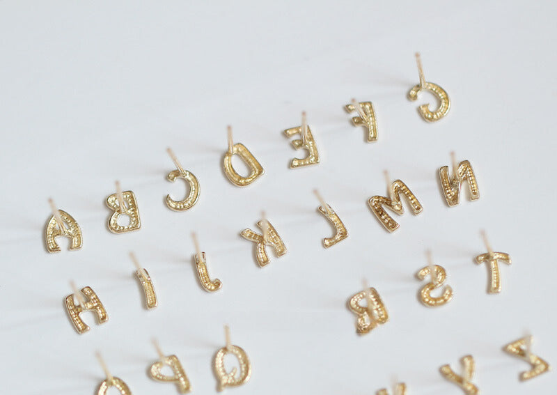 Alphabet Stud Earrings