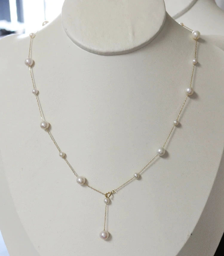 Alternating Pearl Necklace