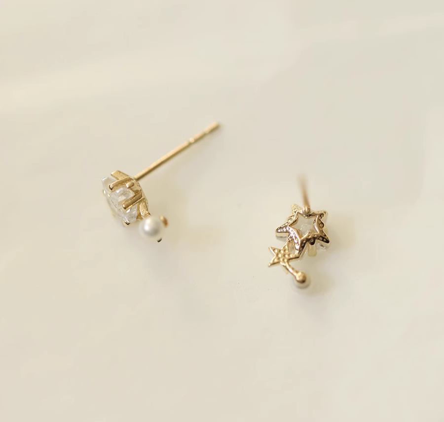 Cosmic Star Stud Earrings