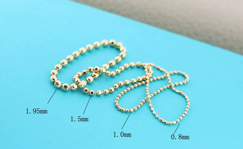 Bead Ball Blind Chain Stackable Ring