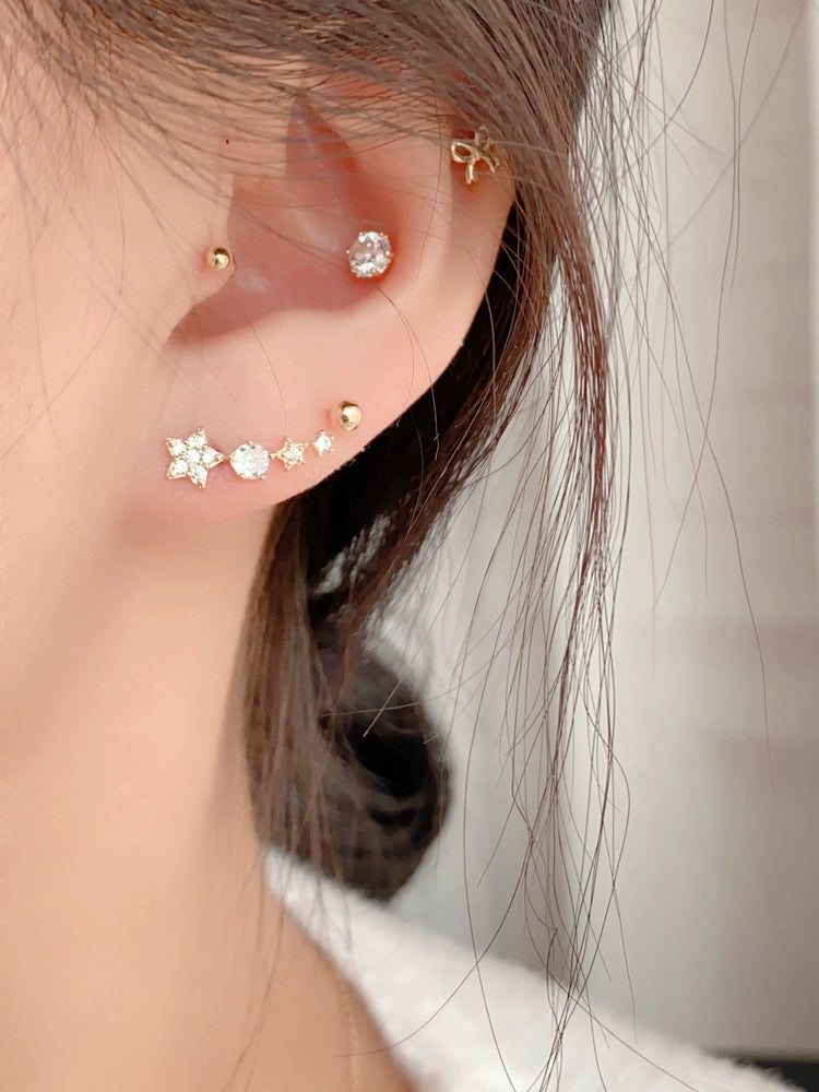 Meteor Stars Stud Earrings