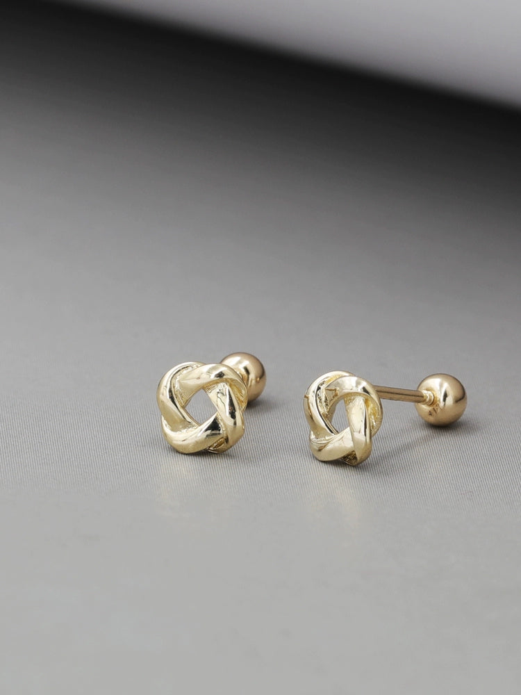 Whirl Knot Stud Earrings