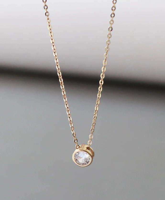 Bubble Bezel Necklace