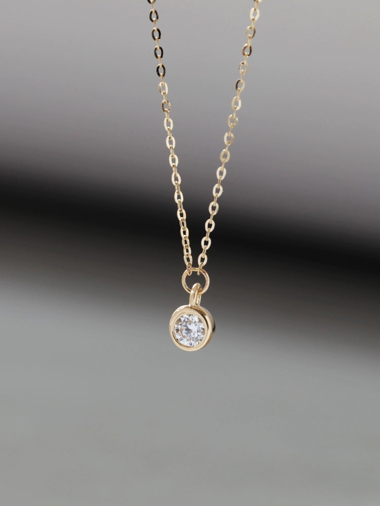 Round Bezel Necklace