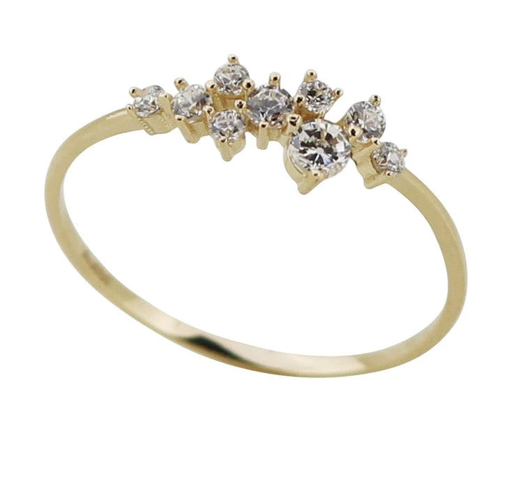 Moissanite Blossom Stackable Ring