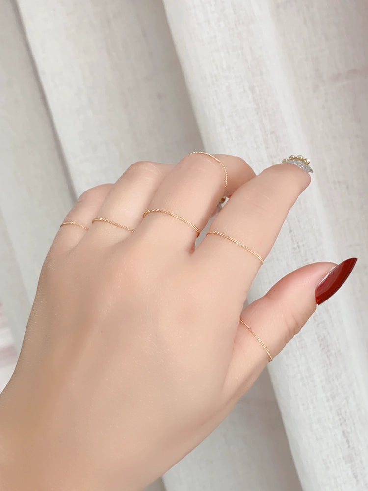 Curb Chain Stackable Ring