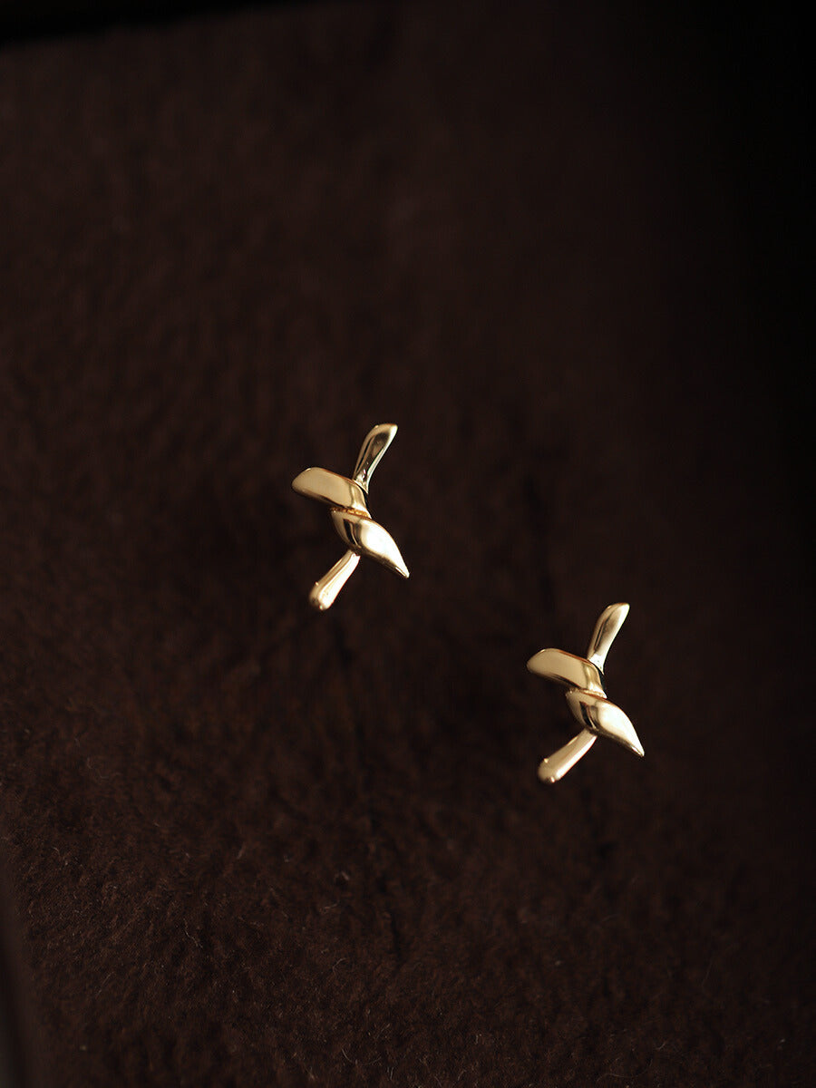 Kiss-Knot Stud Earrings