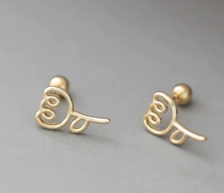 Stylised Flower Stud Earrings