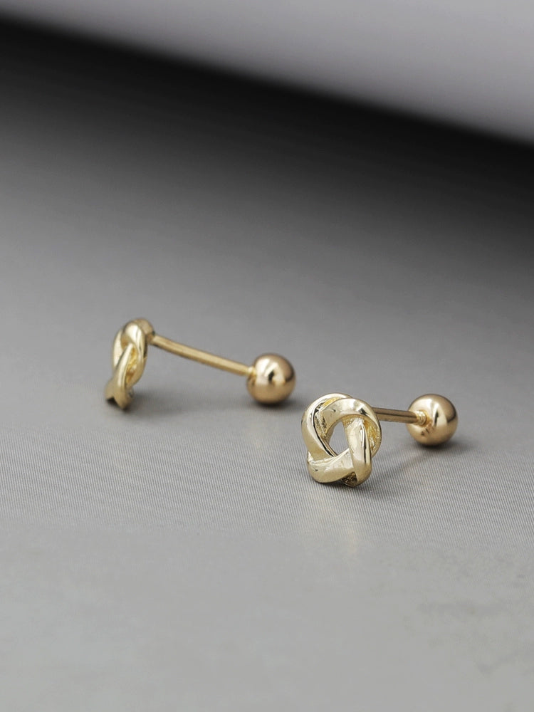 Whirl Knot Stud Earrings