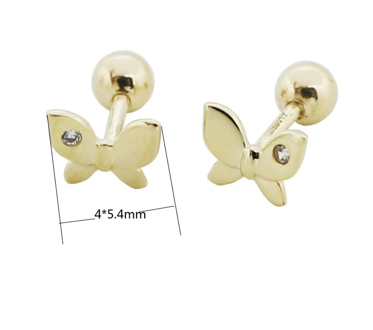 Hairbow Butterfly Stud Earrings