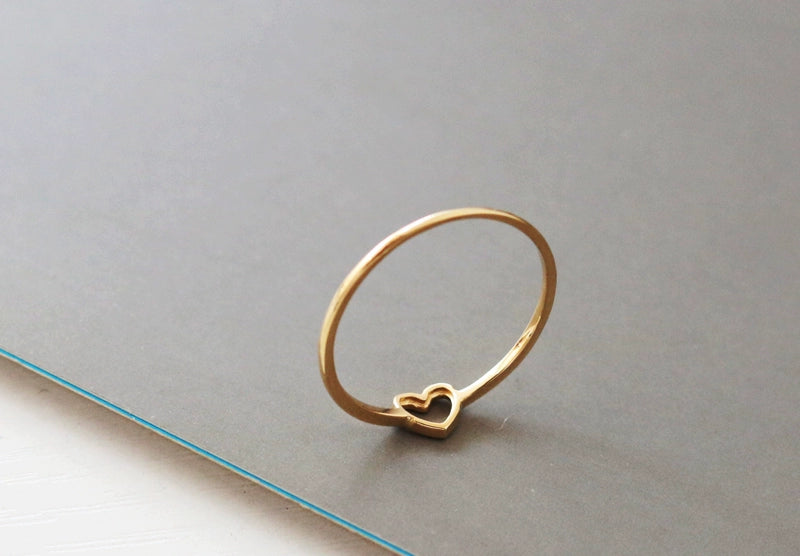 Petite Heart Stackable Ring