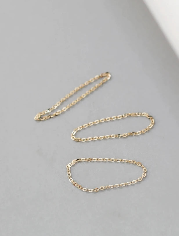 Rolo Chain Stackable Ring