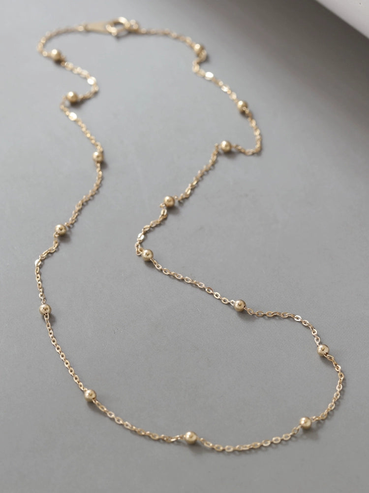 Bead Patterned Chain Necklace