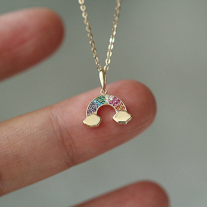 Rainbow Treasure Charm Necklace