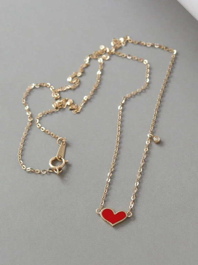 Minnie Heart Necklace