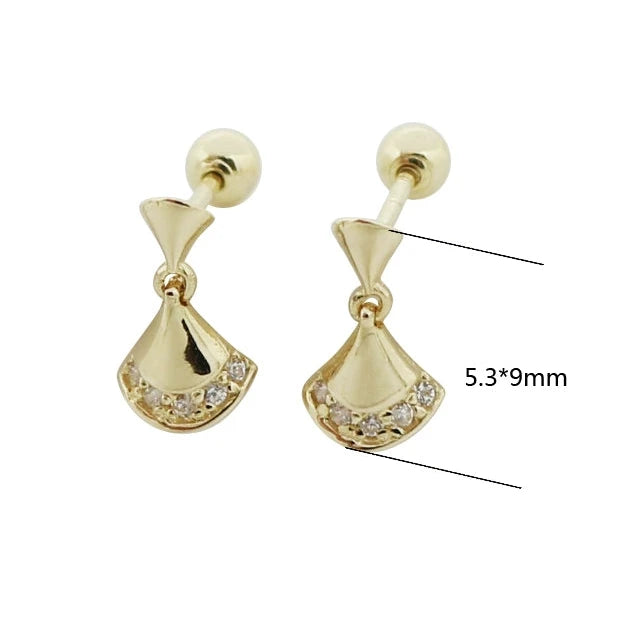 Trumpet Fan Sud Earrings