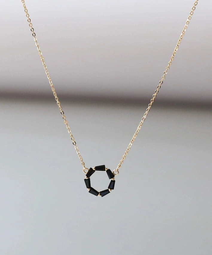 Black Onyx Polo Necklace