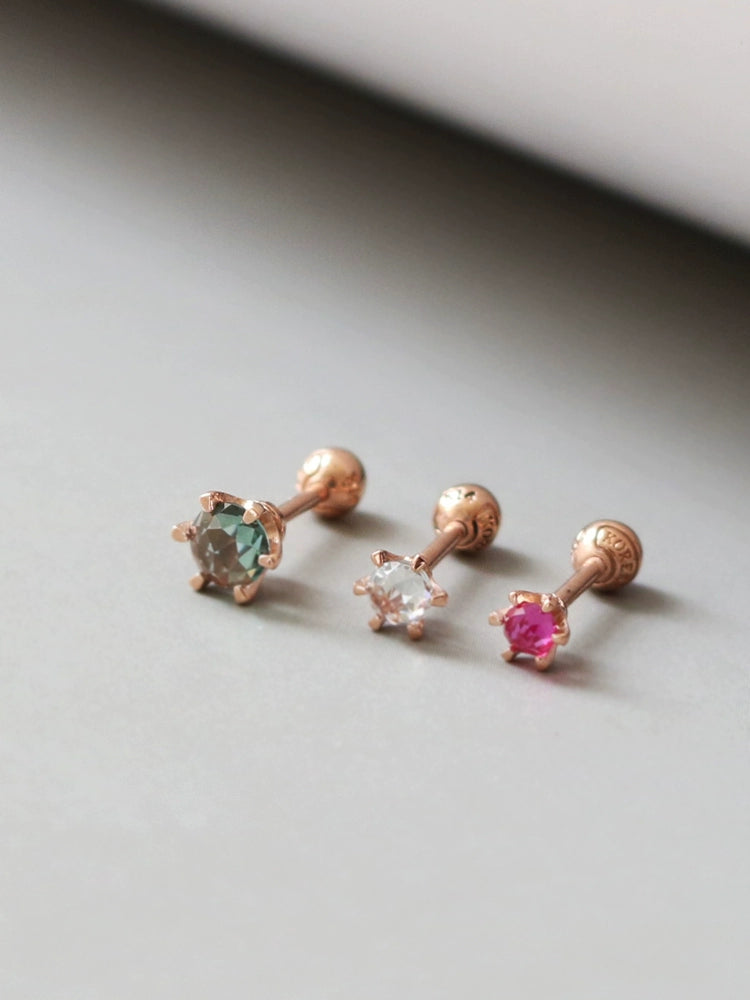 Set of Three Joulee Diamond Stud Earrings