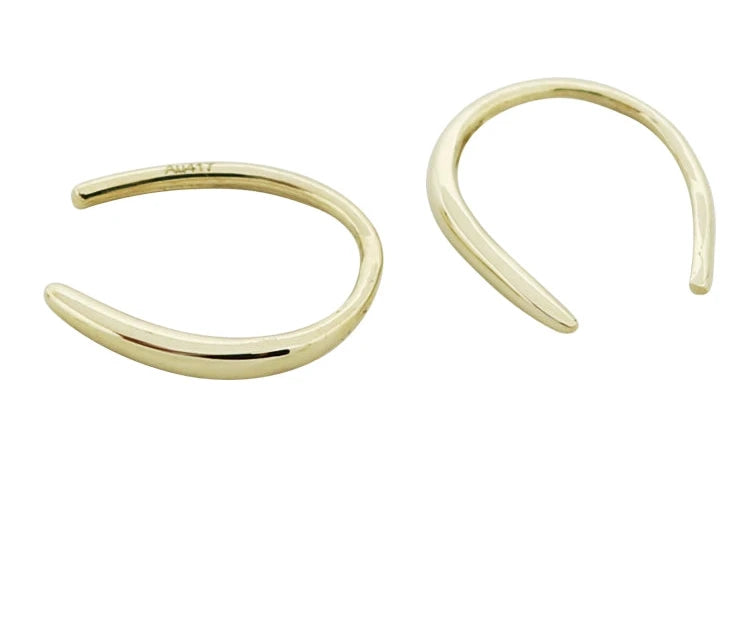 Open Curve Ear Hook Earrings