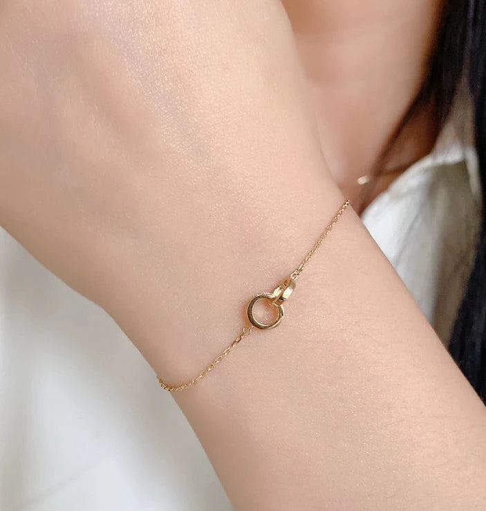 Interlinked Duo Rings Bracelet