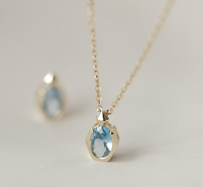 Blue Sienna Charm Necklace