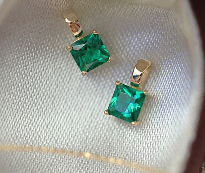 Emerald Glacier Charm Pendant