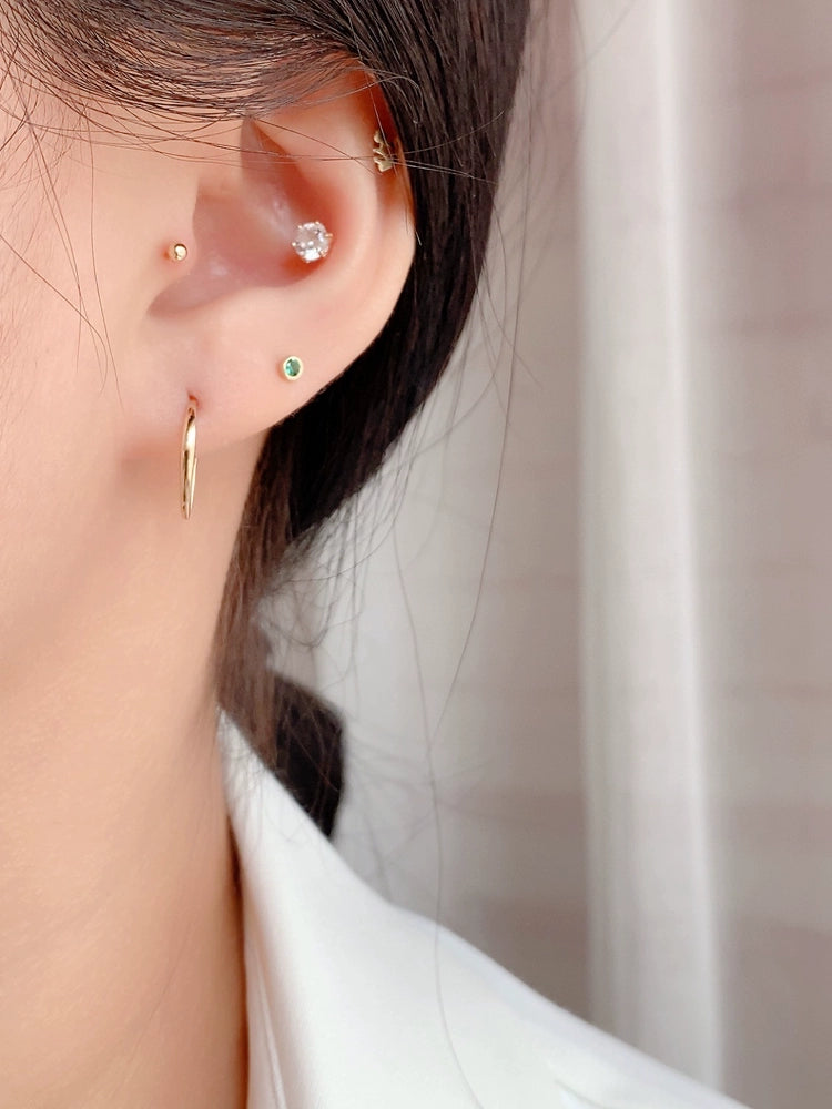 Open Curve Ear Hook Earrings