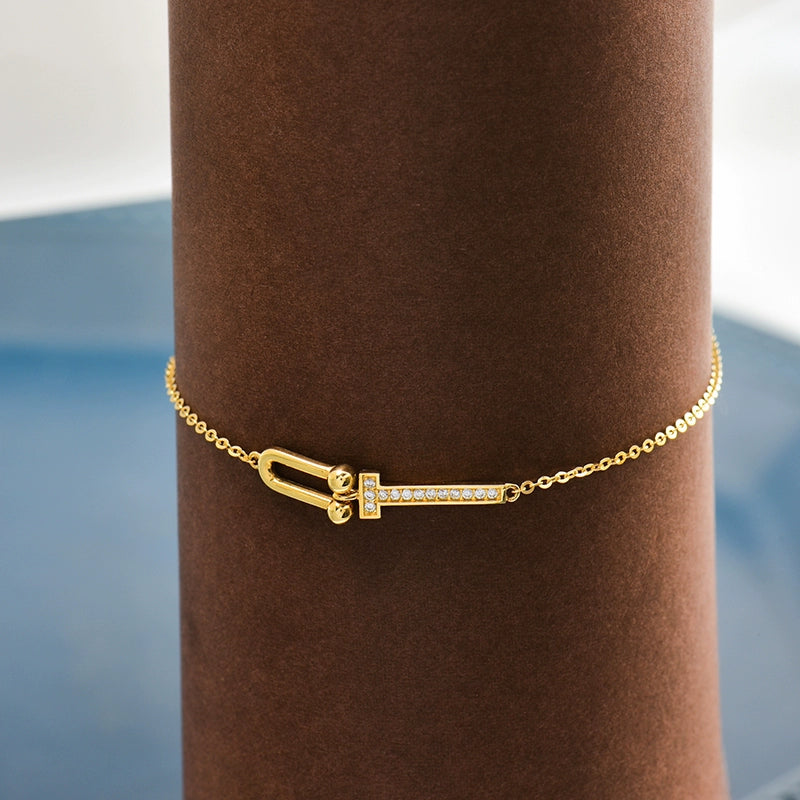 T-Bar & Horseshoe Bracelet