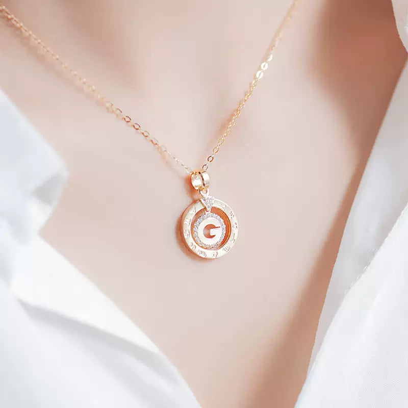 Horoscope G Wheel Charm Pendant