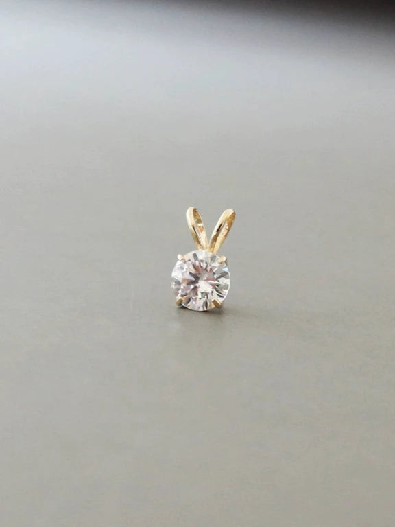 Rabbit Solitaire Charm Pendant