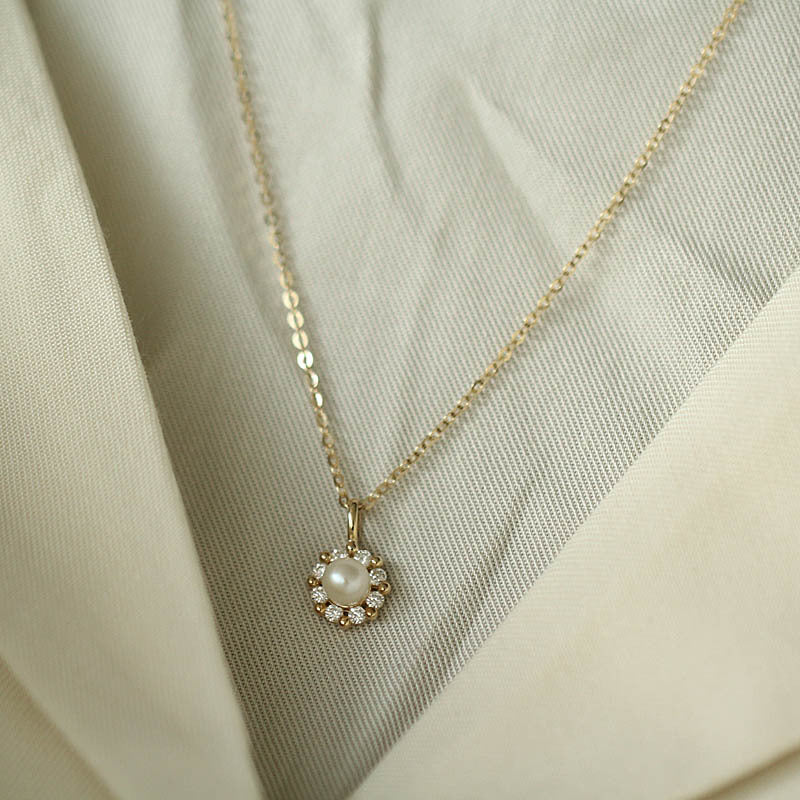 Fairest Pearl Charm Necklace