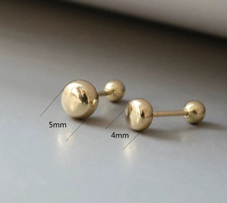 Button Dome Stud Earrings