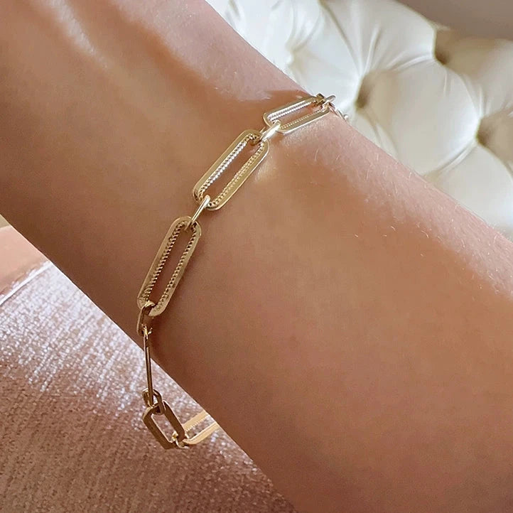 Chunky Paperclip Chain Bracelet