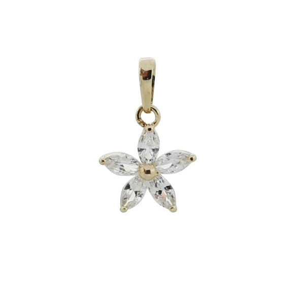 Hanging Star Flower Charm Pendant