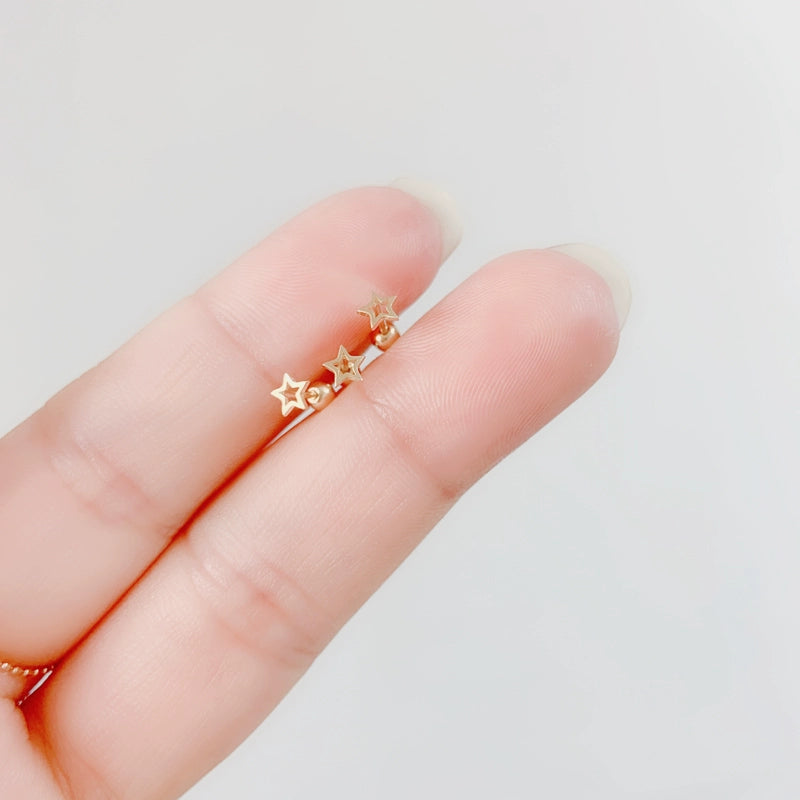 Tiny Star Stud Earrings