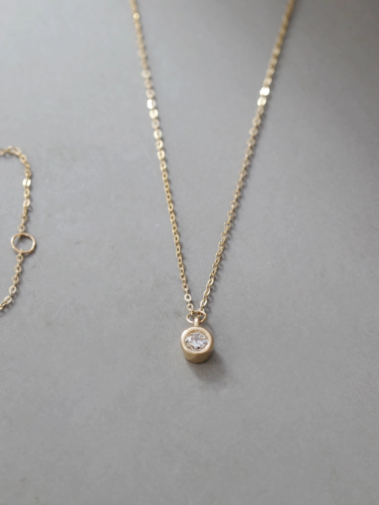 Round Bezel Necklace