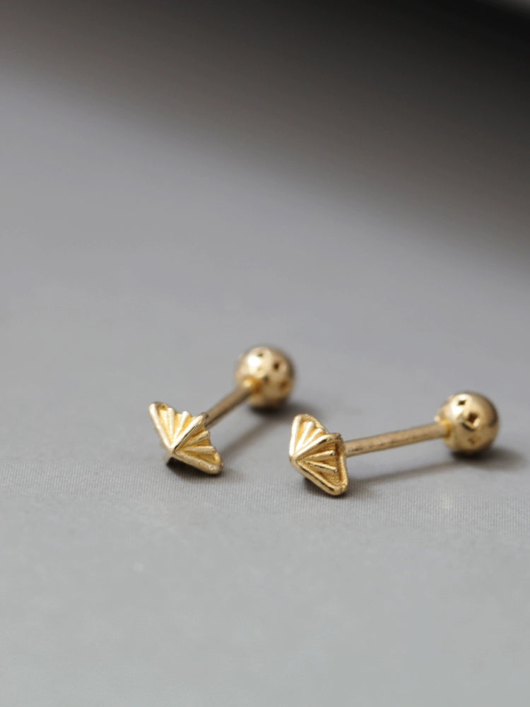 Peak Fold Star Stud Earrings