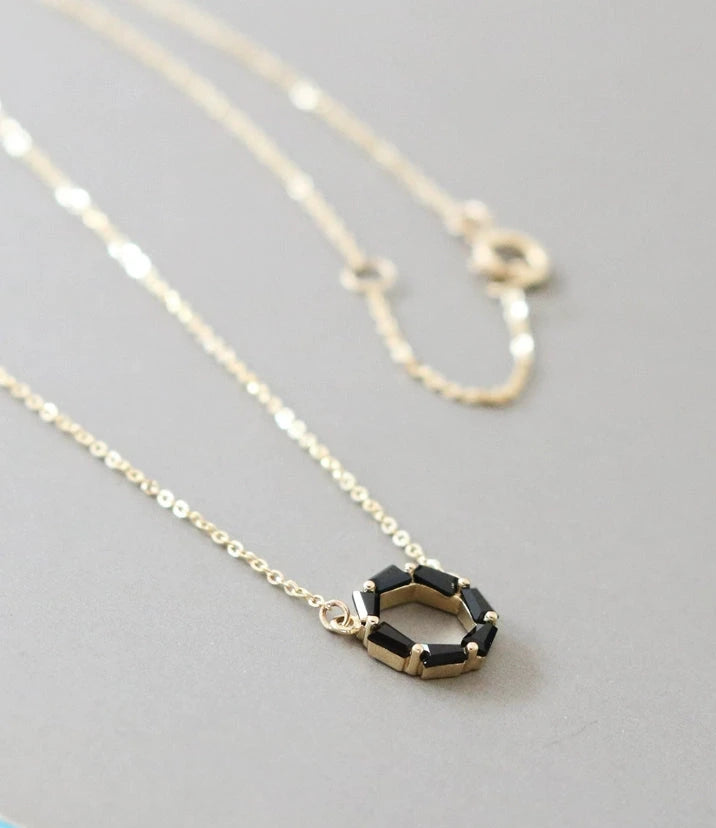 Black Onyx Polo Necklace